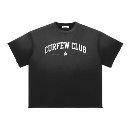 "Past Curfew"  Faded Tee