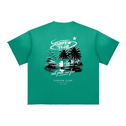 "Past Curfew"  Faded Tee