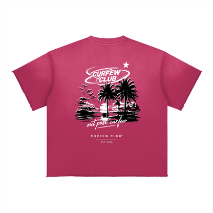 "Past Curfew"  Faded Tee