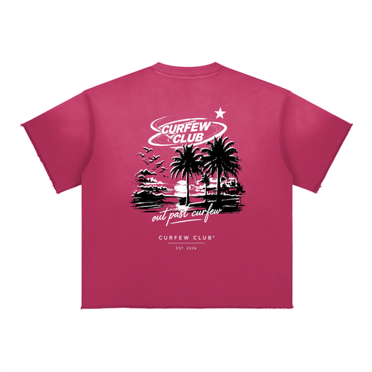"Past Curfew"  Faded Tee